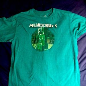 Child’s size L Green MINECRAFT Creeper! VGUC!